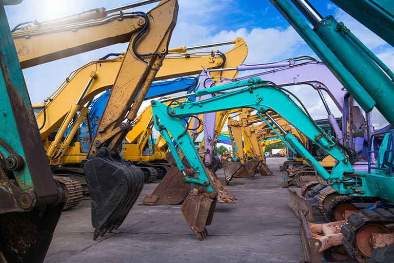 Stored construction equipment covered by contractors equipment insurance